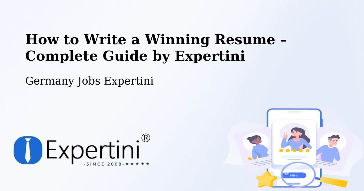 Resume Writing Guide for Job Seekers – Unterhaching - Unterhaching, Germany Jobs Expertini